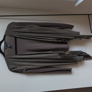 Olive Green Fringe Western Cardigan